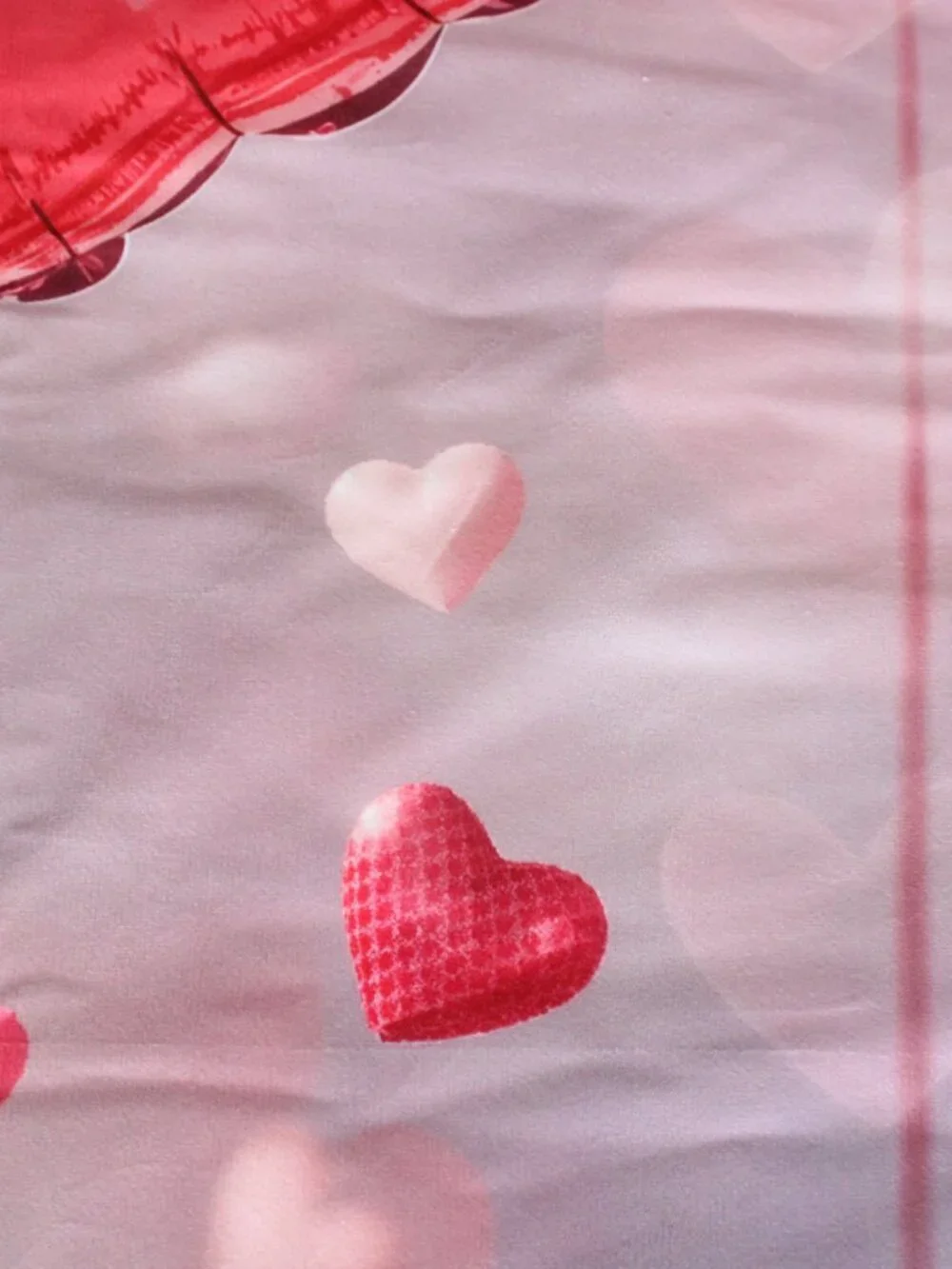 7x5ft/2.2x1.5m Valentine's Day Backdrop for Photography Pink Heart Balloons